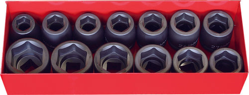 3/4 Sq. Dr. Thin Wall Socket Set  19-41mm 6 point   13 pieces