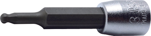 1/4 Sq. Dr. Bit Socket  5mm Ballpoint Hex Length 50mm