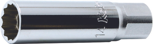 3/8 Sq. Dr. Spark Plug Socket  16mm 12 point Length 70mm Magnet
