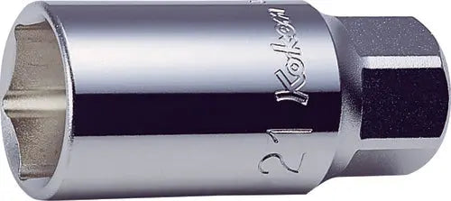 かんの 1/2 Sq. Dr. Wheel Nut Socket 21mm 6 point Length 60mm - Ko-ken USA