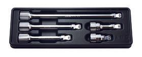 1/2 Sq. Dr. Wobble-Fix Extension Bar set  50-250mm ABS Tray   5 pieces