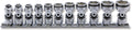 1/4 Sq. Dr. Universal NUT GRIP® Socket Set,  5mm-15mm - 11 pieces