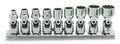 1/4 Sq. Dr. 12 point SAE Universal Chrome Socket set (3/16-9/16) - 9 pieces