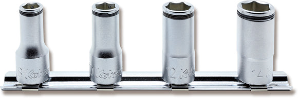 3/8 Sq. Dr. Socket set  8mm-14mm Nut Grip 150mm  4 pieces
