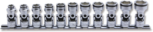 3/8 Sq. Dr. Universal Socket set  8mm-19mm Nut Grip  11 pieces
