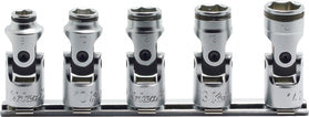 3/8 Sq. Dr. Universal Socket set  8mm-14mm Nut Grip 150mm  5 pieces