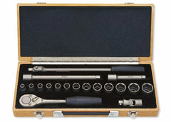 Titanium Penta-Drive 18 Piece 6-Point Metric Socket set 8-27mm