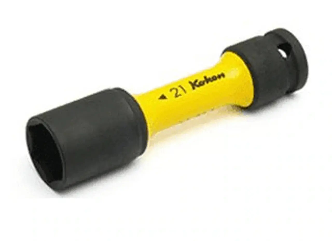 kuku 1/2 Sq. Dr. Wheel Nut Socket 21mm Extra Thin walled Length 110mm