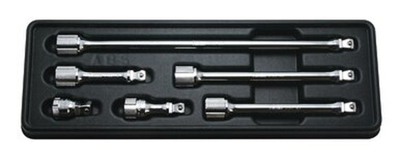 3/8 Sq. Dr. Wobble-Fix Extension Bar set  32-250mm ABS Tray   6 pieces